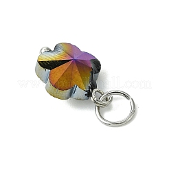 16 Stück 8 Farben Glasanhänger&nbsp;PALLOY-JF03194