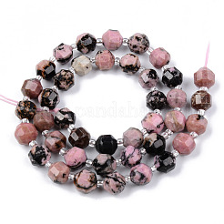 Perline Rhodonite naturale fili&nbsp;X-G-R482-25-8mm