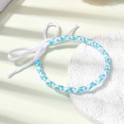 Bracelets d'amitié ajustables en cordon de polyester tressé&nbsp;FB-CBA27E8-02A