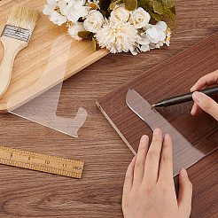 2 modèle de support de planche à charcuterie en acrylique transparent de 2 styles&nbsp;DIY-BC0012-66