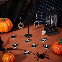 12 Stück ovale Halloween-Anhänger aus Legierung&nbsp;FIND-UN0007-81