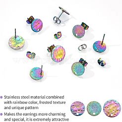 30 pieza de 3 estilos de accesorios para aretes de acero inoxidable 304 con revestimiento iónico (IP)&nbsp;STAS-UN0027-96
