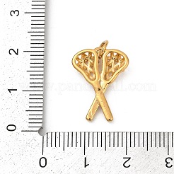 Anhänger aus 304 Edelstahl mit Mikropflaster und Zirkonia&nbsp;STAS-D305-02G-F