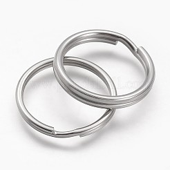 Porte-clés fendus en acier inoxydable 304 résistant au ternissement&nbsp;STAS-F041-35