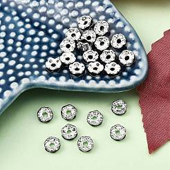 Perline distanziatori strass in ottone&nbsp;X-RB-A014-L6mm-02S