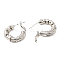 Orecchini a cerchio in ottone stile punk&nbsp;EJEW-A102-05P