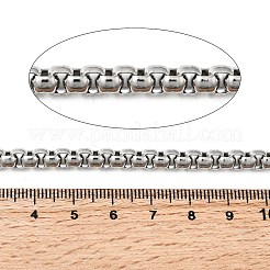 Cadenas de caja de acero inoxidable 304 para joyería masculina resistentes al deslustre&nbsp;CHS-A003F-5.5mm