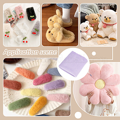 Tissu polyester en peluche imitation lapin super doux&nbsp;DIY-BC0017-37E