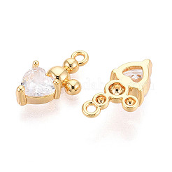 Ottone micro spianare pendenti zirconi&nbsp;X1-KK-N263-62G