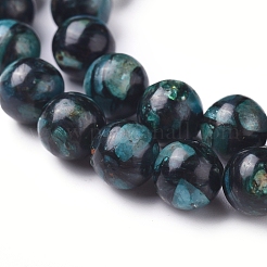 Fili di perline di bronzite sintetica e cianite / cianite / distene assemblati&nbsp;G-D0006-C15-8mm