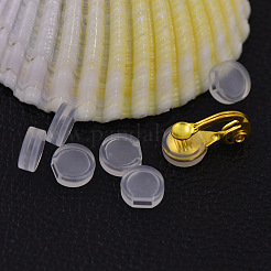 Coussinets en plastique de confort pour clip sur boucles d'oreilles&nbsp;X-KY-P007-A01