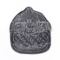 Patches zum Aufbügeln aus Polyester und Paillettenstickereien zum Thema Sommeressen&nbsp;PATC-WH0001-125