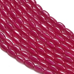 Fili di perle di corindone rosso coltivate in laboratorio&nbsp;GG-CBAC488-02A