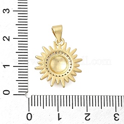 Ottone micro spianare pendenti zirconi&nbsp;KK-D431-004G