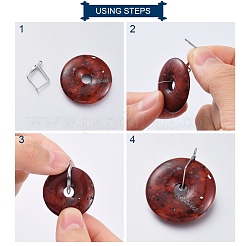 Anlaufgeschützte Donut-Bügel aus Edelstahl 304&nbsp;STAS-F094-07P