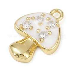 Pendentifs avec zircon cubiques à micro-pavés en laiton&nbsp;KK-R224-03G