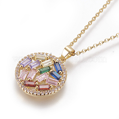 Collares colgantes de acero inoxidable 304&nbsp;NJEW-E141-06