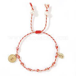 Braccialetti con ciondoli religiosi in acciaio inossidabile 304&nbsp;NU3381-3