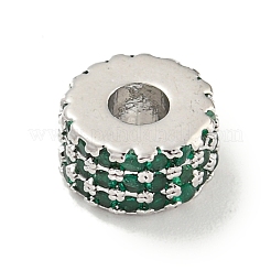 Ottone placcato a cremagliera con perline di zirconi cubici&nbsp;KK-B091-04B