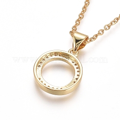 Collane a catena in acciaio inossidabile 304&nbsp;NJEW-G335-43G