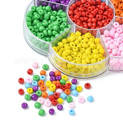 1050 Stück Glasperlen in 7 Farben und 6/0 undurchsichtigen Farben&nbsp;SEED-CJ0001-19