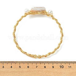 Armreifen aus gedrehtem Draht&nbsp;BJEW-JB13961