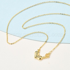 925 Halskette mit Doppel-Unendlichkeits-Anhänger aus Sterlingsilber mit klarem Mikropavé und Zirkonia für Damen&nbsp;NJEW-D315-03G