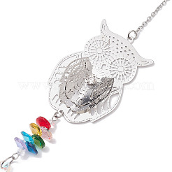 Ornamenti pendenti cavi in ottone&nbsp;HJEW-JM01930-01