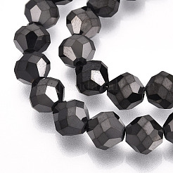 Chapelets de perles en verre électroplaqué&nbsp;EGLA-I019-FP02