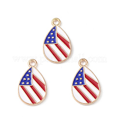 Pendenti smaltati in lega stile bandiera americana&nbsp;ENAM-K067-31