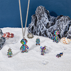 Colgantes de aleación de color arcoíris&nbsp;FIND-HY0001-45