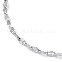 Anlaufgeschützte Gliederkettenarmbänder aus 304 Edelstahl für Männer und Frauen&nbsp;STAS-B039-06P