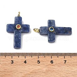 Pendentifs en sodalite naturelle&nbsp;X-G-B180-01G-09