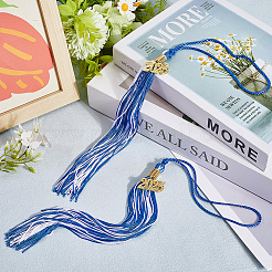 Décorations de pendentif de pompon de remise de diplôme en polyester&nbsp;AJEW-WH20020-078B