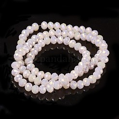 Chapelets de perles en verre électroplaqué&nbsp;EGLA-A034-J3mm-T06