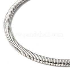 Chokerhalsketten mit offener Manschette aus Eisen und Schlangenkette für Damen&nbsp;NJEW-M085-04P
