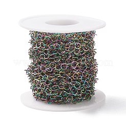 Ionenplattierung (IP) Regenbogenfarbene Rolo-Ketten aus Edelstahl 304&nbsp;CHS-B001-03M