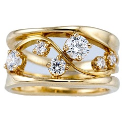 Bagues en alliage et strass en cristal&nbsp;FS-WG8CE30-02