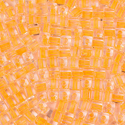 Transparente innenfarbene Glas-Saatperlen&nbsp;SEED-T007-11G