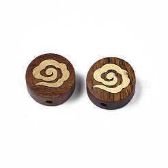 Perline di legno naturale non tinte&nbsp;WOOD-N013-023