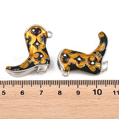 304 Edelstahl Emaille mit Strass-Anhängern&nbsp;STAS-Z202-06P-02
