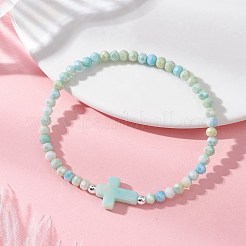 Armbänder aus Glas- und Acryl-Imitationsedelsteinperlen&nbsp;BJEW-JB13063
