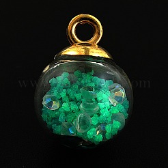 Pendenti a sfera in vetro trasparente&nbsp;FIND-WH0146-36D