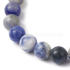 Bracelets extensibles en perles de sodalite naturelles pour femmes et hommes&nbsp;BJEW-JB11453