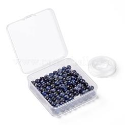 100 Stück 8mm natürliche Sodalithperlen&nbsp;DIY-LS0002-32