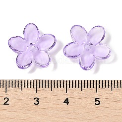 Perles de verre transparentes peintes en aérosol&nbsp;GLAA-Z011-07B