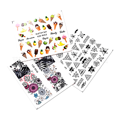 Adesivo per trasferimento d'acqua per nail art&nbsp;MRMJ-T078-YZW-B-M