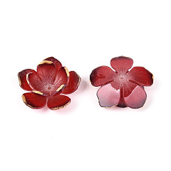 Kappe aus Harzperlen mit Blumenmotiv&nbsp;RESI-T059-19
