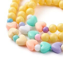Stretch Kinder Perlenkette & Armband Schmucksets&nbsp;SJEW-JS01198