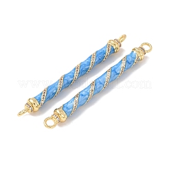 Verbindungsanhänger mit Mikropavé aus Messing mit durchsichtigen Zirkonia-Steinen&nbsp;KK-C143-50G-01